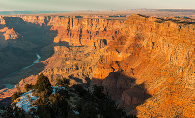 The Desert Palisades From The Desert View, Grand Canyon National Park, Arizona, USA