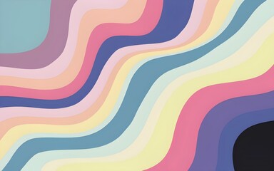 wavy abstract background, colorful pastel abstract background, organic lines as abstract wallpaper background design, ai abstract swirl design, ai abstract waves wallpaper, ai abstract waves	 - obrazy, fototapety, plakaty