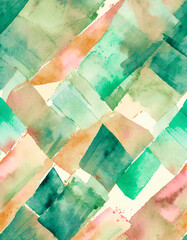 【generative ai】水彩風で抽象的なパターン	
