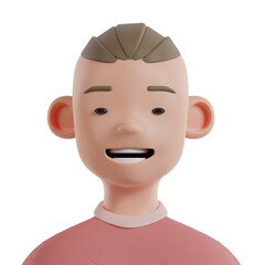 Cultural ethnic 3d people avatar template