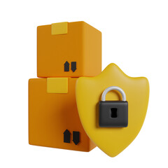 Express delivery cargo 3d render icon