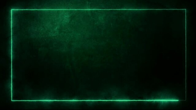 Luminescent Green. Neon Light Motion Symphony. Radiant Glow. Green Aurora Flow