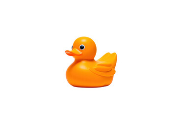 orange rubber duck
