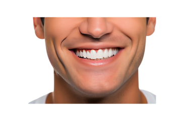 A young man with a beautiful smile and beautiful teeth.