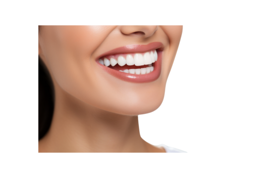 Young woman with a beautiful smile with beautiful teeth