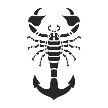 Illustration vector graphic of  scorpion anchor Logo