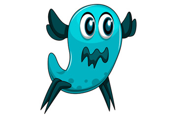 Cute Monster Character Design Illustration