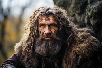 portrait of neanderthal man