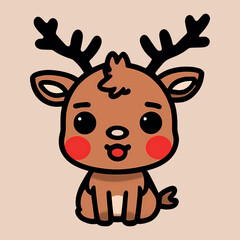 Christmas reindeer - Merry christmas