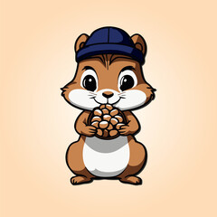 Squirrel Eating Nuts