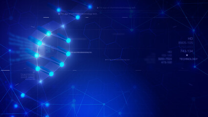 Biological DNA structure, medical technology background.