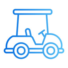 golf car gradient icon