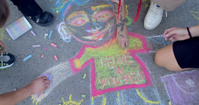 Discussions and reflections on the artwork created. Group art therapy games provide young adults with supportive enriching environment for personal growth, emotional regulation, skill development.