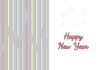 Happy New Year Greeting Card