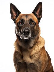 Obraz premium Belgian Malinois Dog Studio Shot, Isolated on Clear Background, Generative AI
