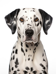 Dalmatian Dog Studio Shot, Isolated on Clear Background, Generative AI