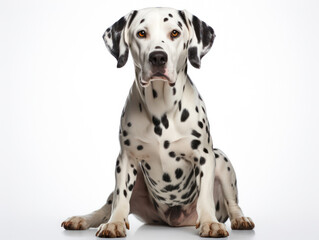 Dalmatian Dog Studio Shot, Isolated on Clear Background, Generative AI