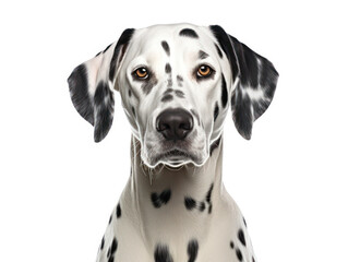 Dalmatian Dog Studio Shot, Isolated on Clear Background, Generative AI