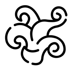 Fototapeta premium octopus Line Icon
