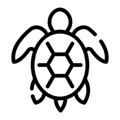 turtle Line Icon - obrazy, fototapety, plakaty