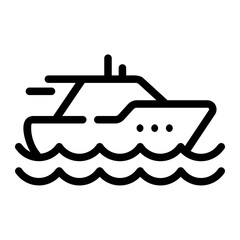 boat Line Icon