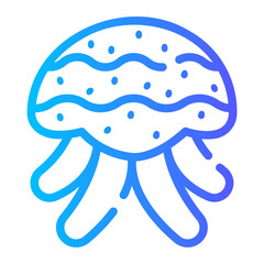 jellyfish Line Gradient Icon