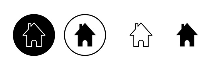Home icons set. House vector icon. Address