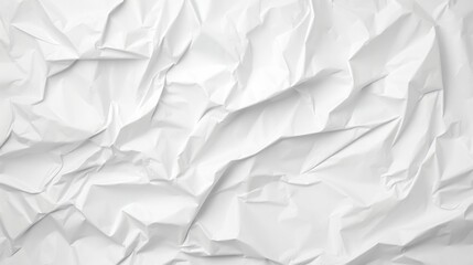 Obraz premium White wrinkled paper background with texture