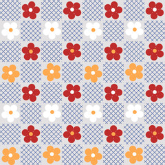 seamless pattern with flowers