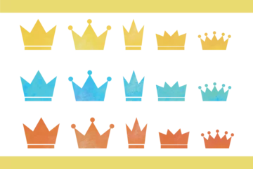 Foto op Plexiglas 王冠ランキングアイコンに使えるイラスト3 © nunini