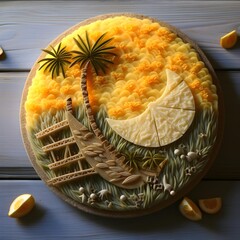 christmas decoration on a table