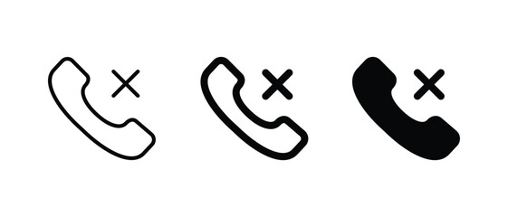 Call blocked icon for web, ui, and mobile apps