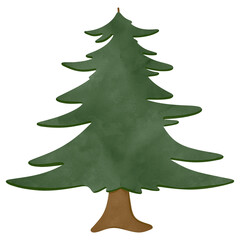Pine tree drawing