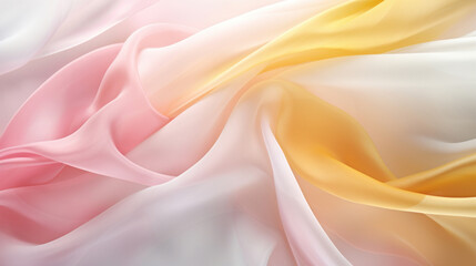 Fototapeta premium Abstract background with smooth elegant silk or satin wavy folds