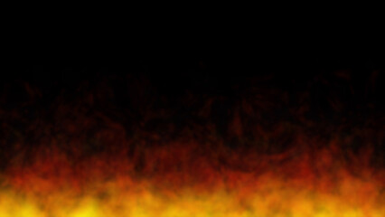 Fire flames on black background. Burning fire flame. Abstract background on the theme of fire, Burning fields.