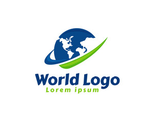 world earth globe universe solution logo icon symbol design template illustration inspiration - obrazy, fototapety, plakaty