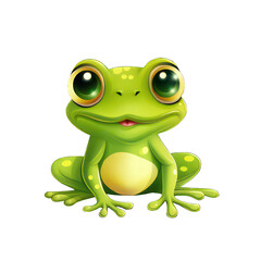 Green frog cartoon