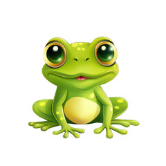 Fototapeta premium Green frog cartoon