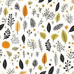 repeat jungle textile ornament print watercolor graphic wrapping fabric wallpaper drawing foliage