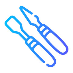 carving Line Gradient Icon