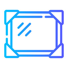 Fototapeta premium frame Line Gradient Icon