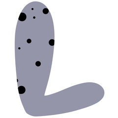 English alphabet elements, minimalist style English letters