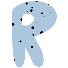 English alphabet elements, minimalist style English letters