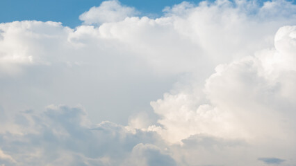 blue sky vivid which has cloudy summer. art in nature beautiful background with copy space add text