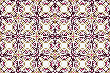 Fototapeta premium Pattern india seamless oriental vintage indian background, Abstract pattern background. Vintage decorative elements. Hand drawn background. Islam, Arabic, Indian, ottoman motifs