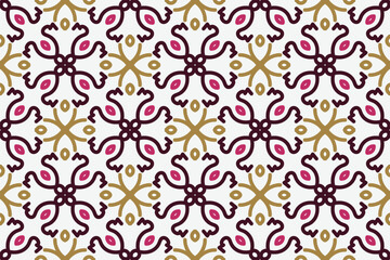 Fototapeta premium Pattern india seamless oriental vintage indian background, Abstract pattern background. Vintage decorative elements. Hand drawn background. Islam, Arabic, Indian, ottoman motifs