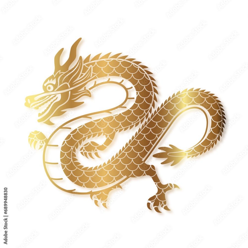 Wall mural chinese new year dragon vector