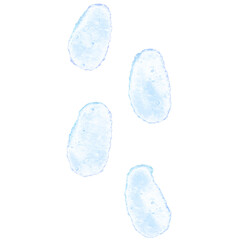 cute blue water drop cartoon element, Illustration of rain drops in the rainy season in various moods