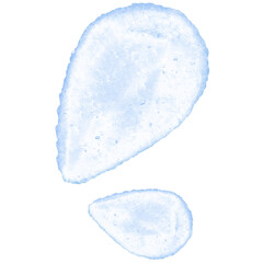 cute blue water drop cartoon element, Illustration of rain drops in the rainy season in various moods