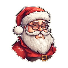 santa claus cartoon sticker